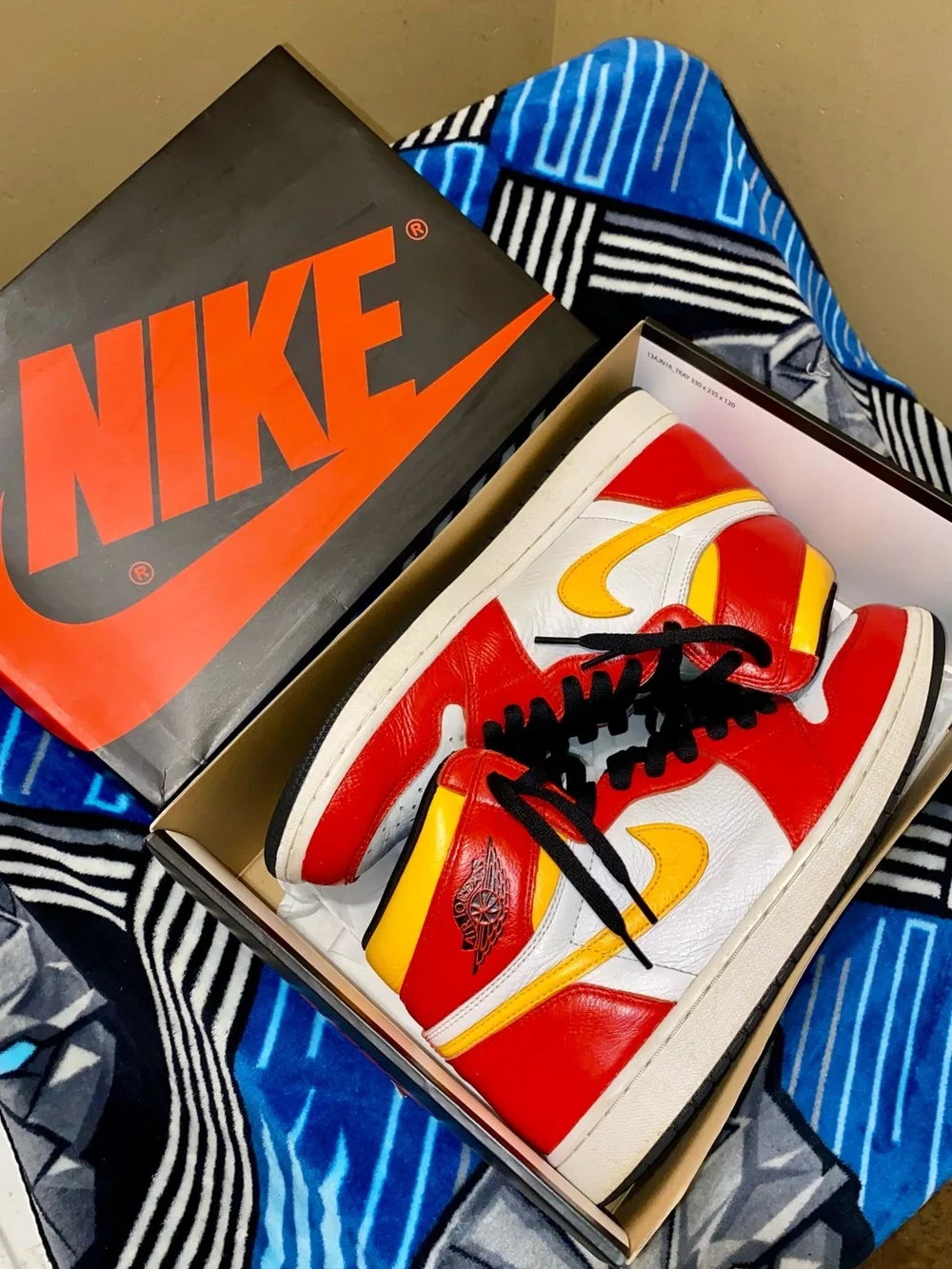 Jordan One High “Fire Red Fusion”